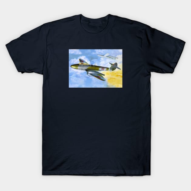 Meteor vs V1 T-Shirt by Aircraft.Lover